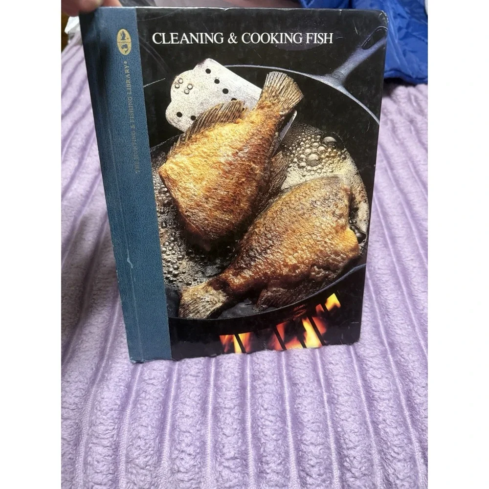 Fish Cleaning& Cooking  Hardcover Recipe Book 1987 Illustrated Vintage